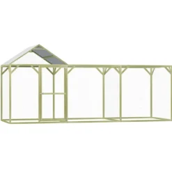 VIDAXL - Poulailler 4,5x1,5x2 m pinède imprégnée