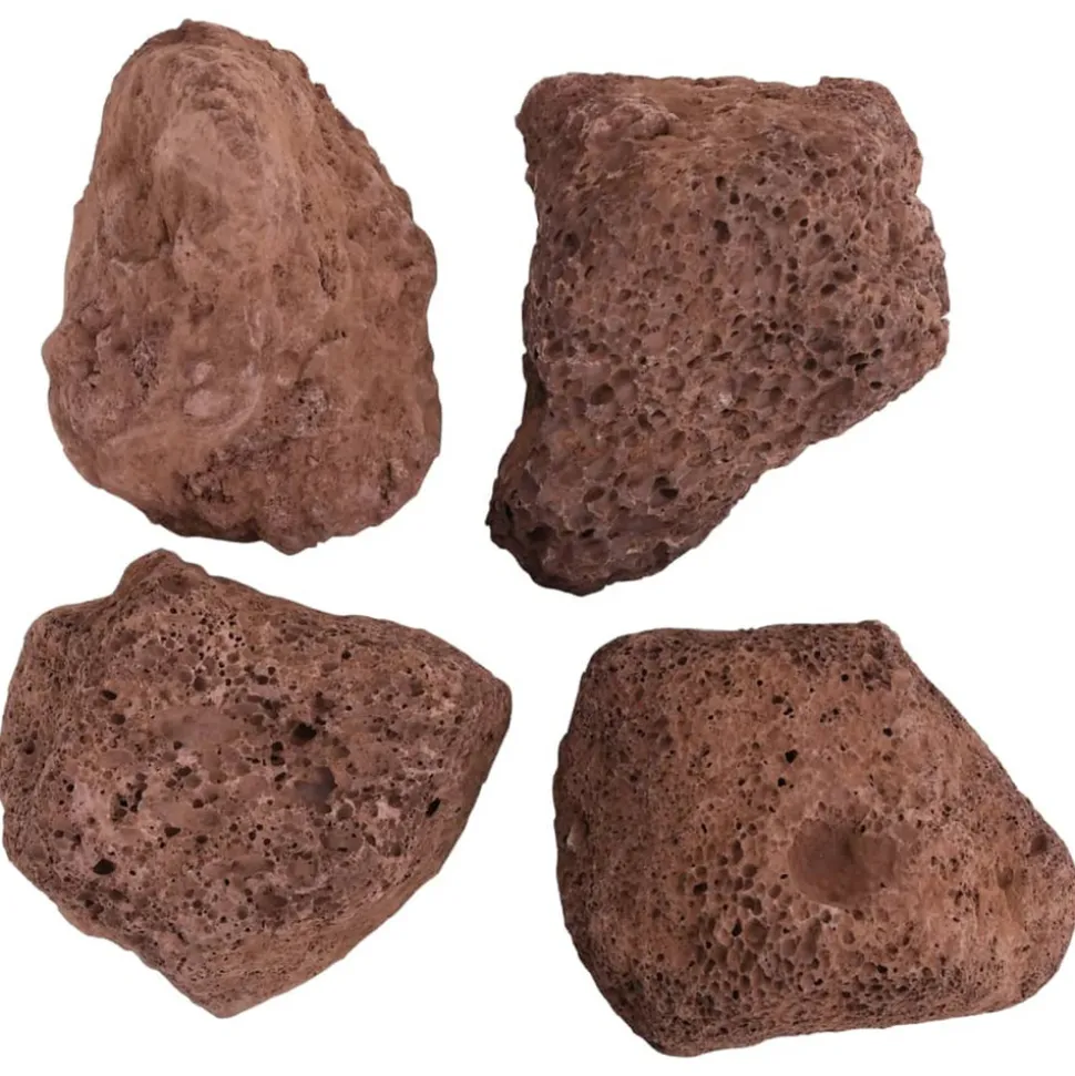 VIDAXL - Roches volcaniques 25 kg rouge 10-30 cm