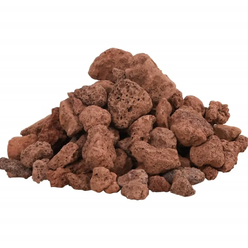 VIDAXL - Roches volcaniques 25 kg rouge 1-2 cm