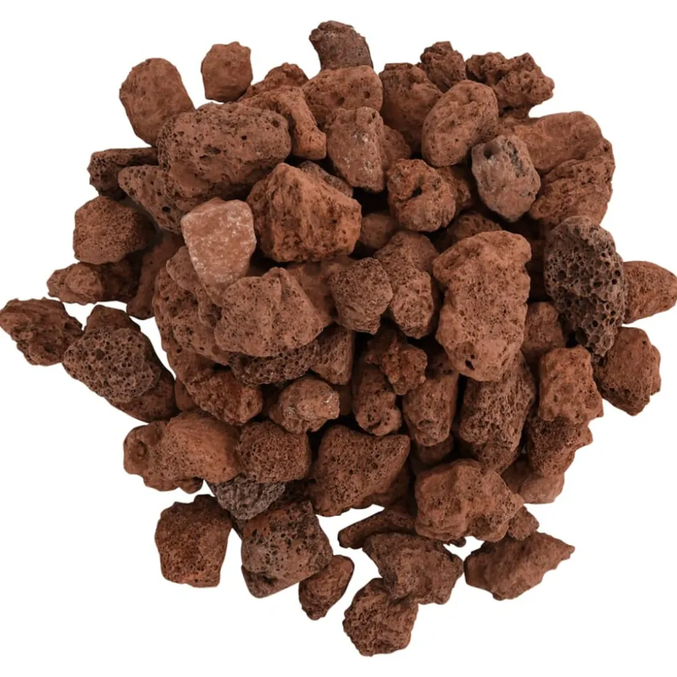 VIDAXL - Roches volcaniques 10 kg rouge 1-2 cm