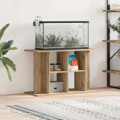 VIDAXL - Support d'aquarium chêne artisanal 100x40x60 cm bois ingénierie