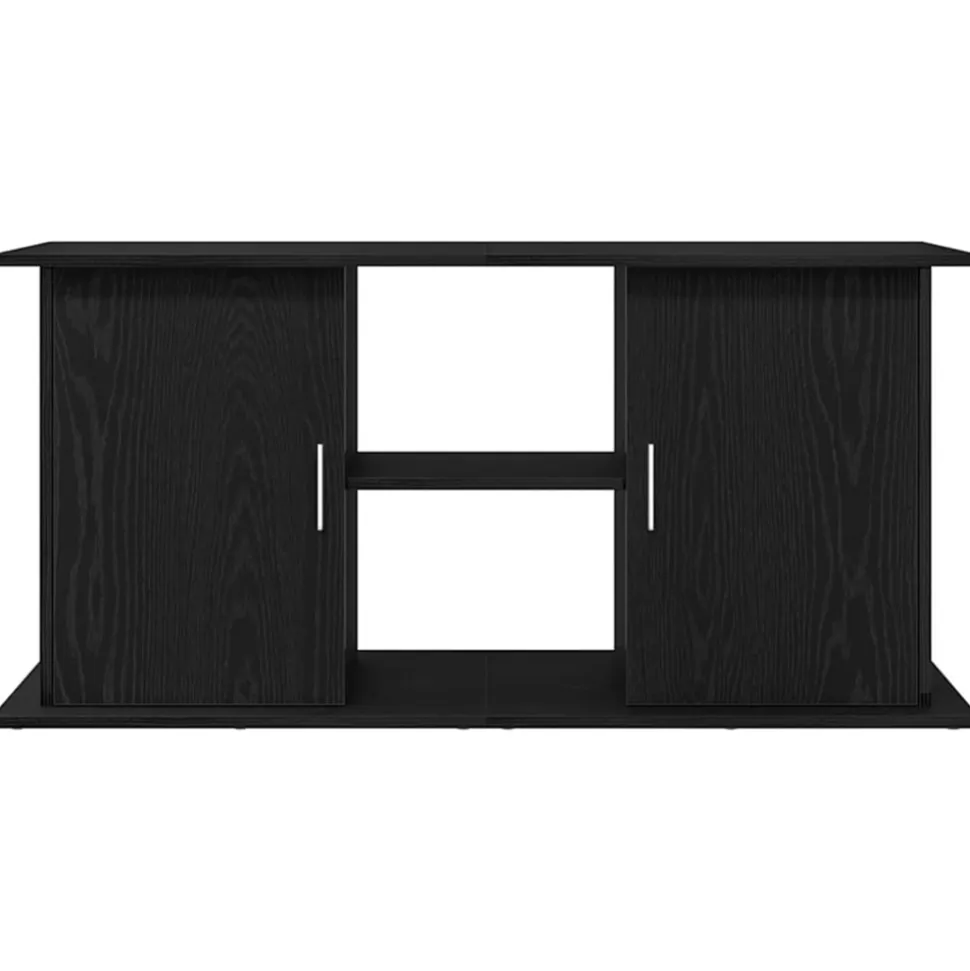 VIDAXL - Support d'aquarium chêne noir 121x41x58 cm bois d'ingénierie