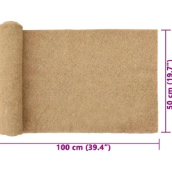 VIDAXL - Tapis de chanvre pour rongeurs 0,5x1 m 5 mm