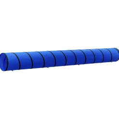 VIDAXL - Tunnel pour chien bleu ø 55x500 cm polyester