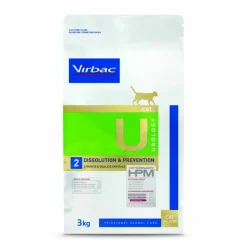 VIRBAC - Croquettes chat veterinary hpm cat u2 urology dissolution et prevention - virbac 3 kg