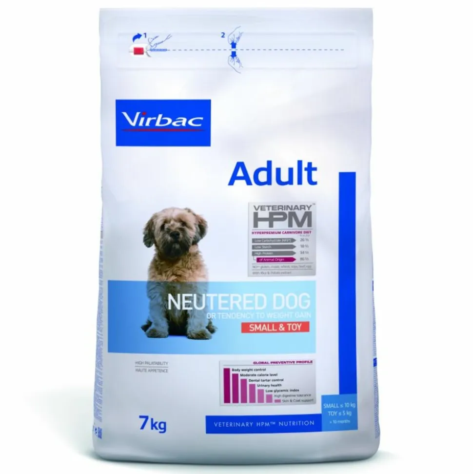 VIRBAC - Croquettes chien veterinary hpm dog adult neutered small & toys - virbac 3 kg