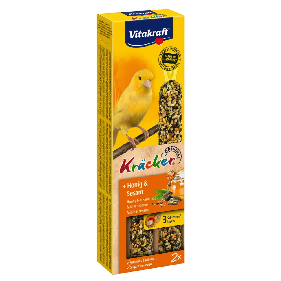 VITAKRAFT - Kräcker® Miel-sésame friandise en baguette pour canaris 2 pièces