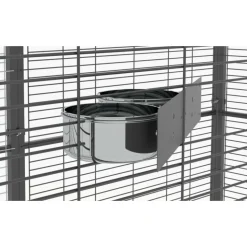 Volière de jardin pour perroquets de 2m² à toit maille