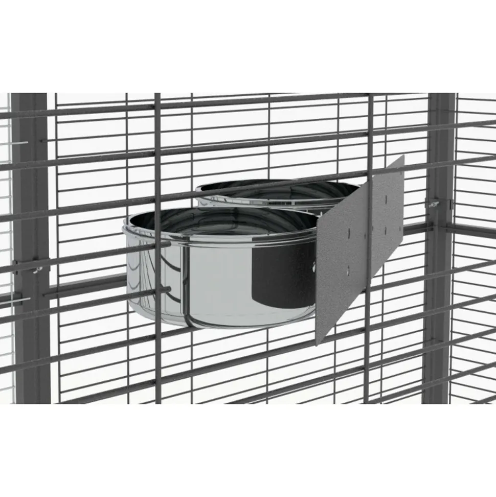 Volière de jardin pour perroquets de 2m² à toit maille