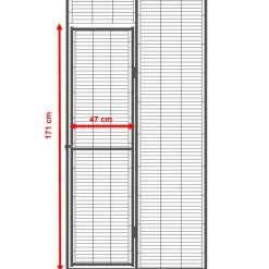 Volière de jardin pour perroquets de 2m² à toit maille