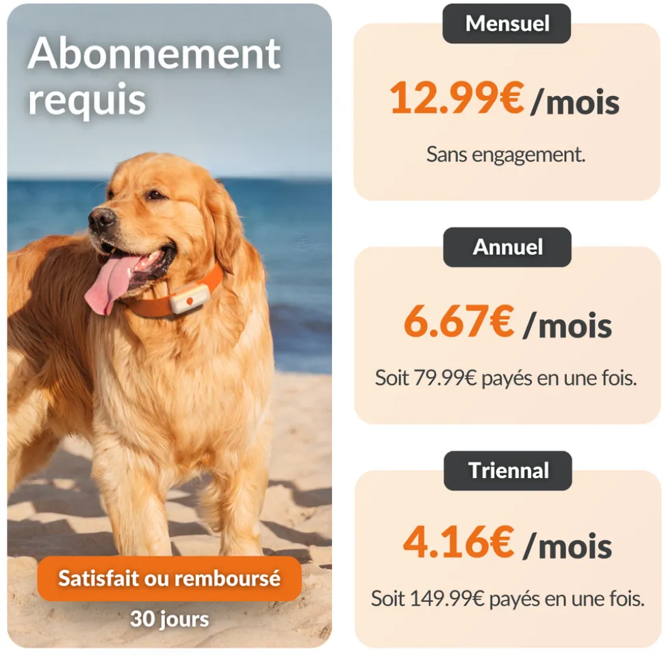 WEENECT - Weenect XS - collier gps pour chien ( white edition )