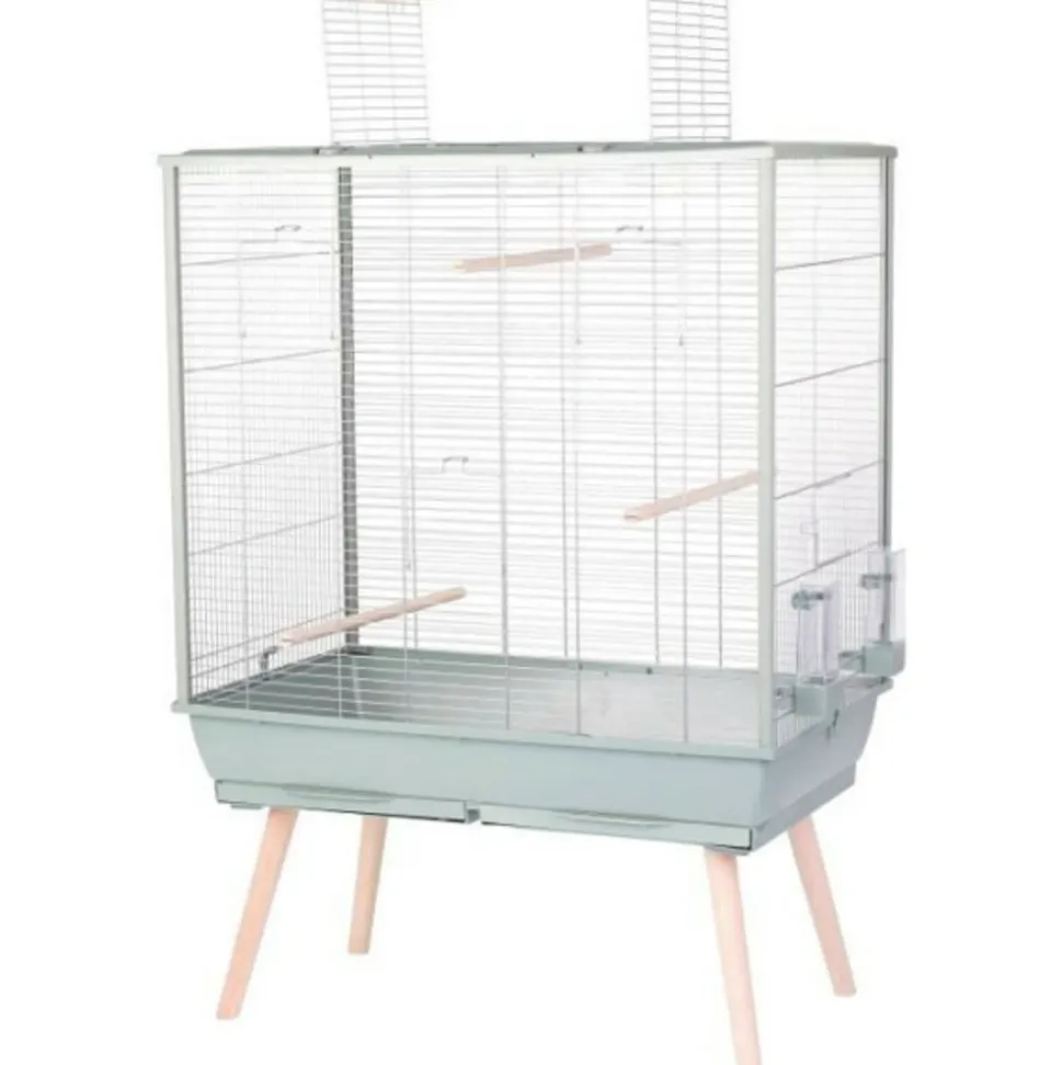 ZOLUX - Cage surélevée pour oiseau - zolux - néolife - pour perruche, calopsitte, canari - 81 x 48 x 130 cm - vert