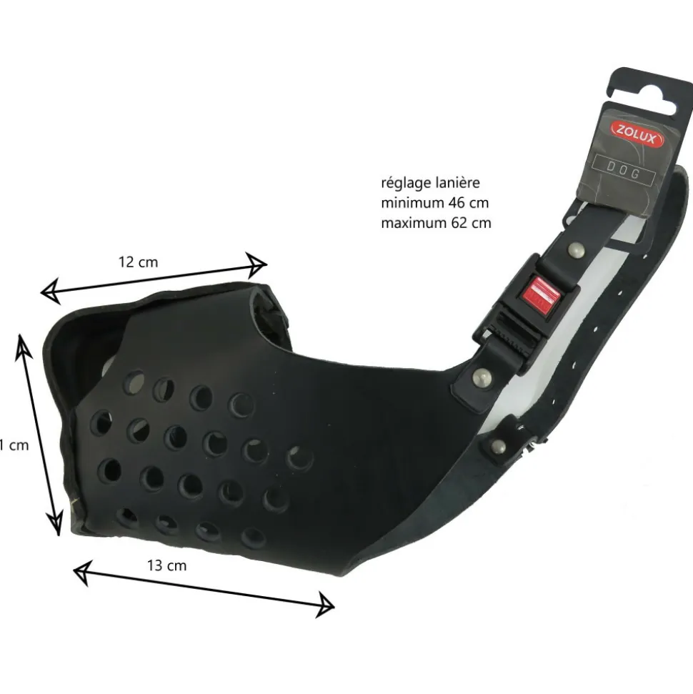 ZOLUX - Muselière de frappe taille ii couleur noir pour chien