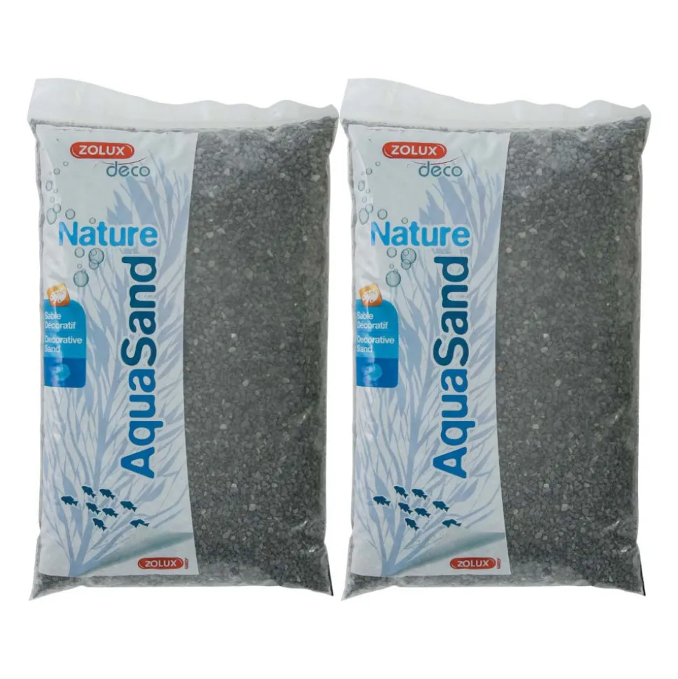 ZOLUX - Sol décoratif aquasand basalte noir 10 kg