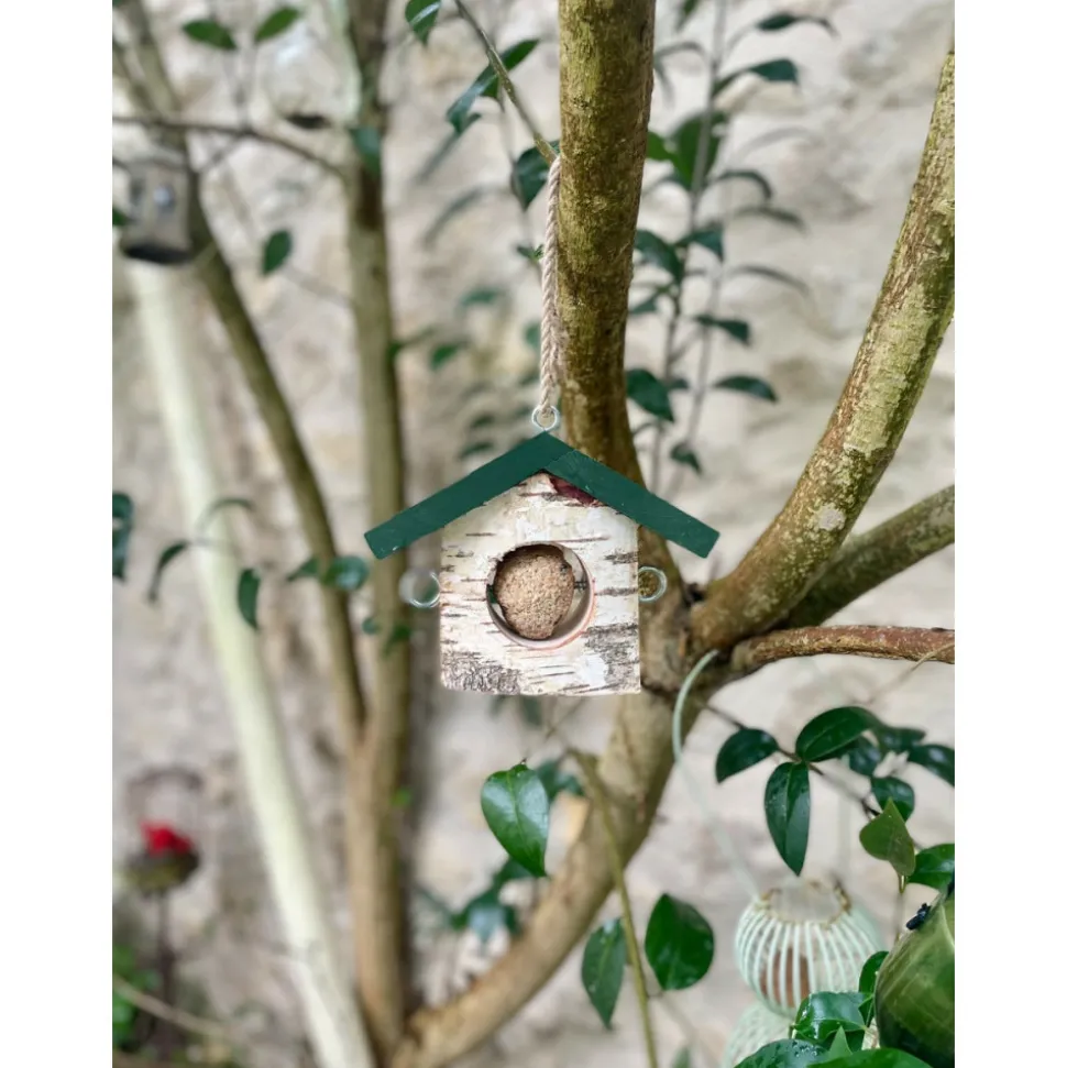 ZOLUX - Support boule de graisse en bois massif pour oiseaux