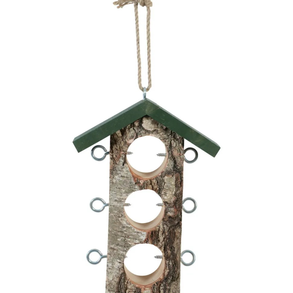 ZOLUX - Support 3 boules de graisse en bois massif pour oiseaux