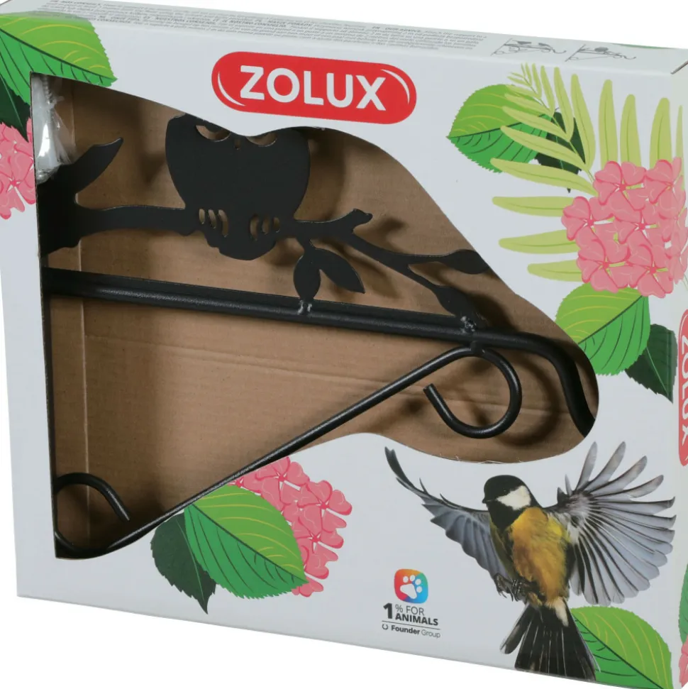 ZOLUX - Support mural hiboux pour nourriture oiseaux
