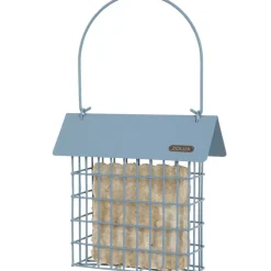 ZOLUX - Support pain de graisse en métal avec toit bleu orage pour oiseaux