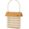 ZOLUX - Support pain de graisse en métal avec toit miel marron pour oiseaux