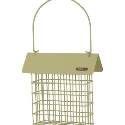 ZOLUX - Support pain de graisse en métal avec toit vert lichen pour oiseaux