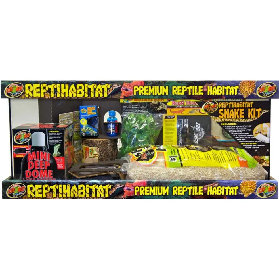 ZOOMED - Kit terrarium pour serpents en verre - 76x30x30 cm